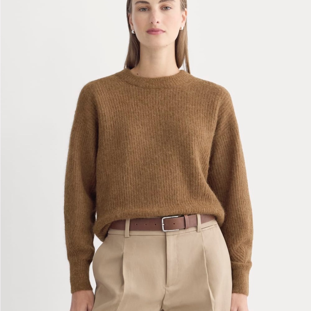 Everlane Alpaca Sweater in Toffee size XS